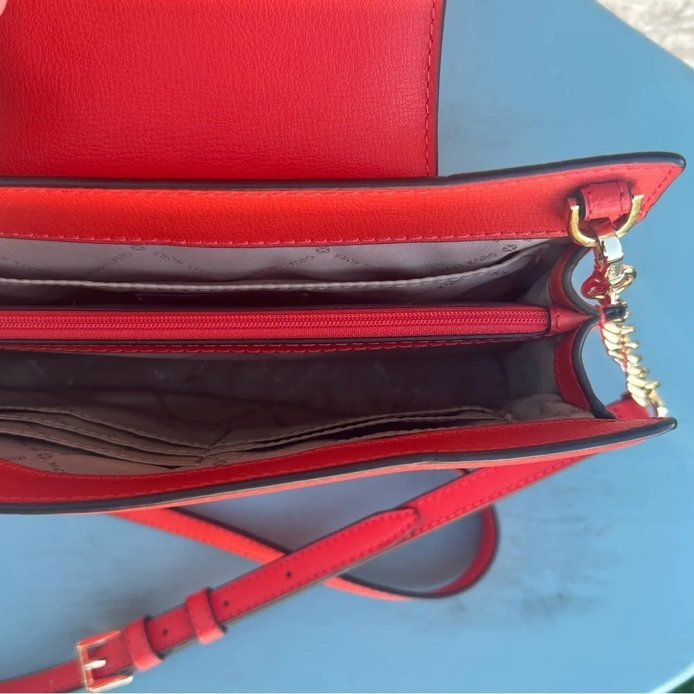 Michael Kors Mott Mandarin Saffiano Leather Envelope Crossbody Bag – BNWOT